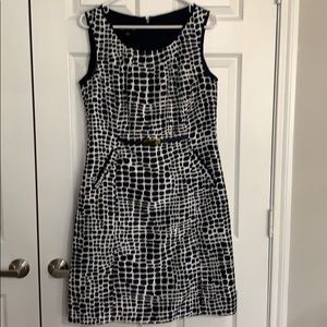 Jones New York Navy blue/White dress.